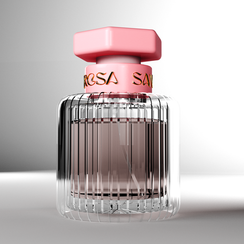 Couture design with the title 'Perfume bottle design'