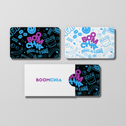 Doodle design with the title 'Boomchia Business Card'