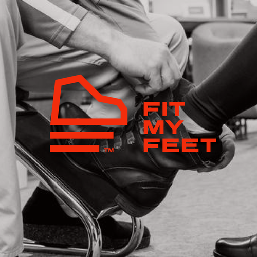 Feet design with the title 'Fit My Feet Logo Design'