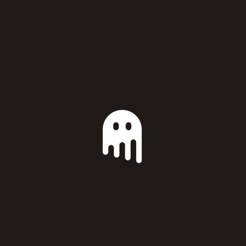 Ghost logo with the title 'Ghost/Paranormal Logo for a Mortgage Company'