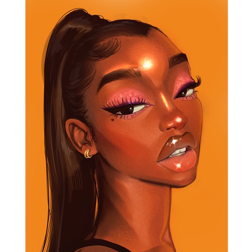 Modern artwork with the title 'Girl'