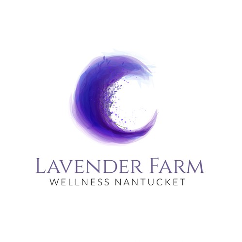 Floral logo with the title 'Lavander Farm'