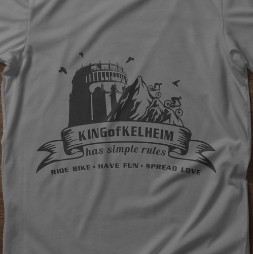 Bike t-shirt with the title 'T-shirt illustration'