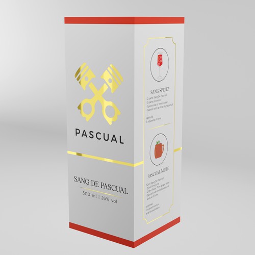 Gift packaging with the title ' Box for a Drink'