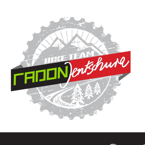 Bike t-shirt with the title 'Logo for Radon Jentschura Mountain bike team'