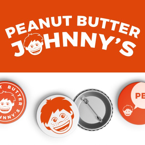 Food truck logo with the title 'peanut butter johnny's -  foodtruck logo '