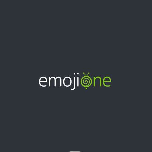 Circle swirl logo with the title 'Logo Upgrade for EmojiOne.com '