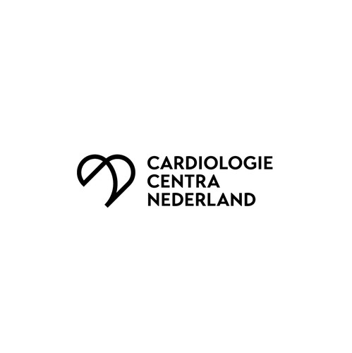 Heart brand with the title 'Cardiologie Centra Nederland - logo'