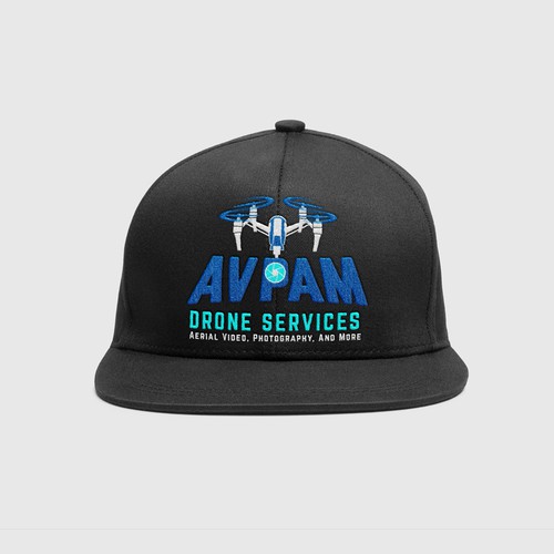 Drone logo with the title 'Bold logo design for a drone company'