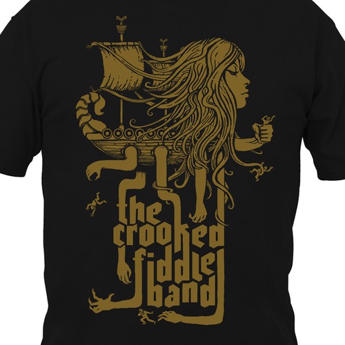 Music t-shirt with the title 'Illustration for band tee'
