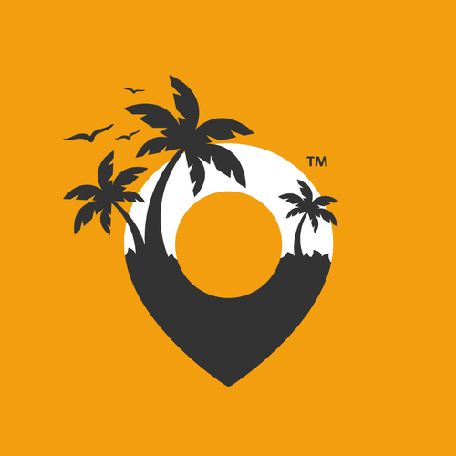 Travel agency logo with the title 'Logo for Destination Management Services by De Palm'