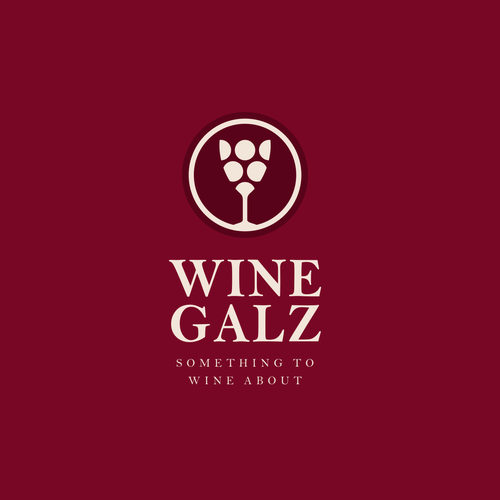 Logo with the title 'WINE GALZ'