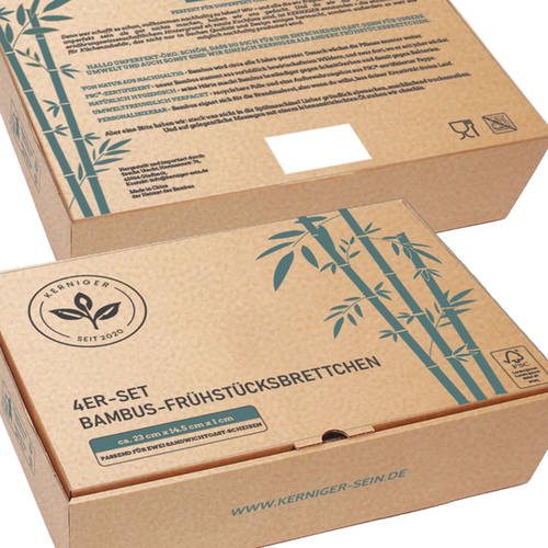 Bamboo design with the title 'Craft box design with bamboo drawing'