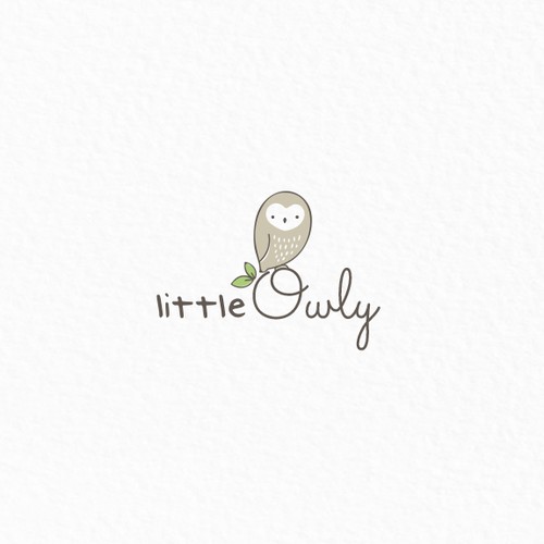 Baby clothing logo with the title 'Little Owly | logo concept'