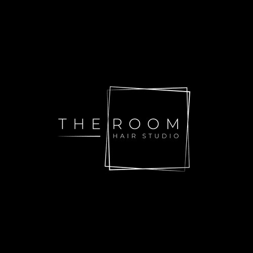Amazing logo with the title 'the room hair studio'