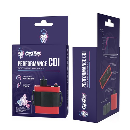 Car packaging with the title 'Creature Packaging'