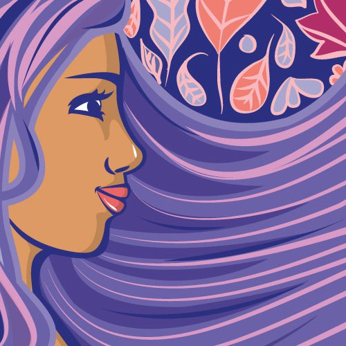 Drawing illustration with the title 'Women's health Mural'