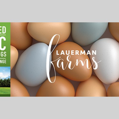 Packaging design for pasture raised eggs.