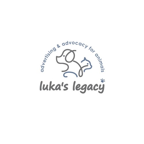 Veterinary logo with the title 'luka's legacy'