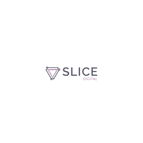Violet logo with the title 'Slice Digital Logo'