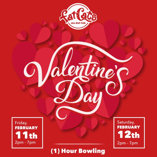 Valentine design with the title 'Valentines Day Flyer'