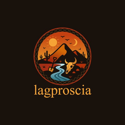 Desert logo with the title 'lagproscia'