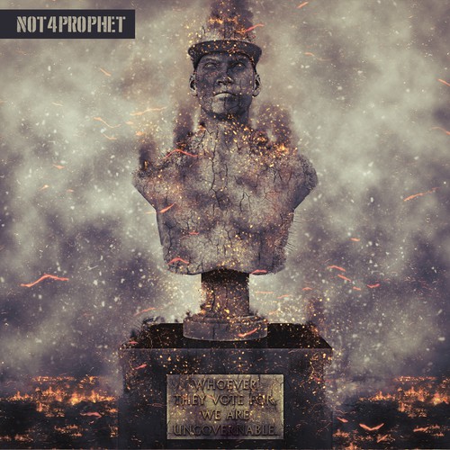 Vinyl design with the title 'Not4Prophet Album Cover'