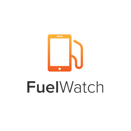 Phone logo with the title 'FuelWatch'