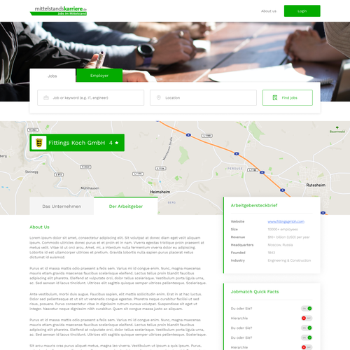 Portal website with the title 'Job Portal UI'