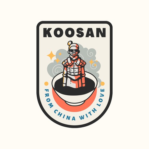 Chinese food design with the title 'KOOSAN "from china with Love"'