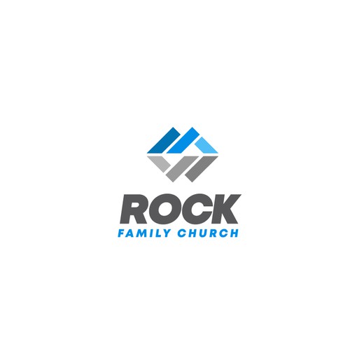 Church logo with the title 'Rock Family Church Logo'