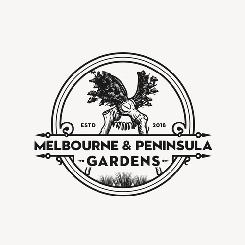 Lumber logo with the title 'garden logo'