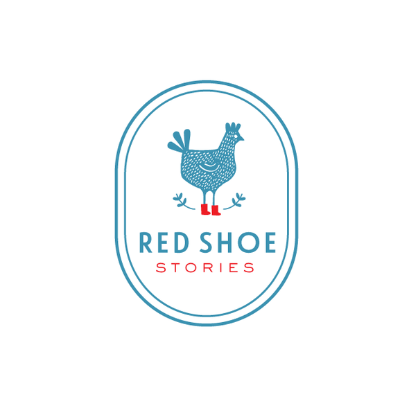 Hen logo with the title 'Creative Logo for Children's Book Company'