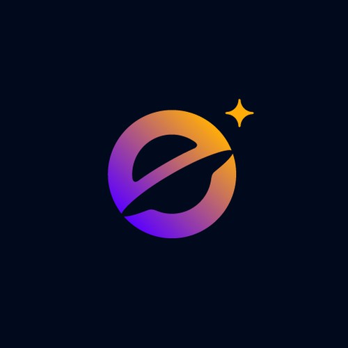 Space logo with the title 'Minimalist Negative Space Logo Design for Planète'