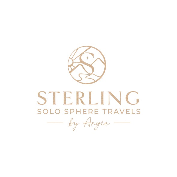 Adventure design with the title 'Sterling Solo Sphere Travels'