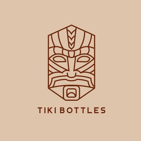 Tiki logo with the title 'TIKI BOTTLES'
