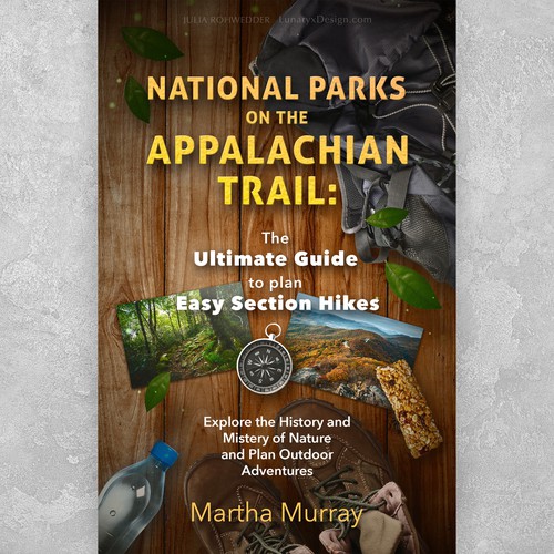 Walking design with the title 'National Parks on the Appalachian Trail Book Cover'