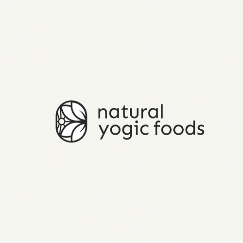 Organic food logo with the title 'Indian Food Delivery Logotype, Minimalistic Design'