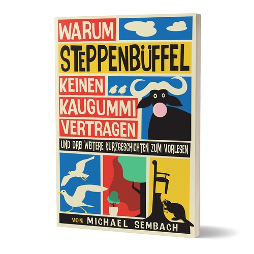 Funny book cover with the title 'Book cover'