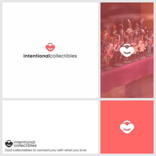 Collective design with the title 'a bag with love and smile'