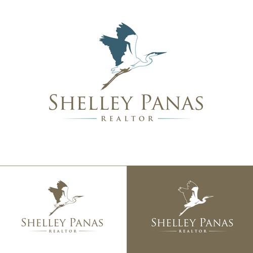 Heron design with the title 'Shelley Panas Realtor'