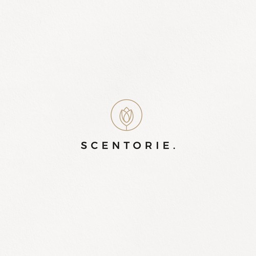 Candle logo with the title 'Scentorie.'