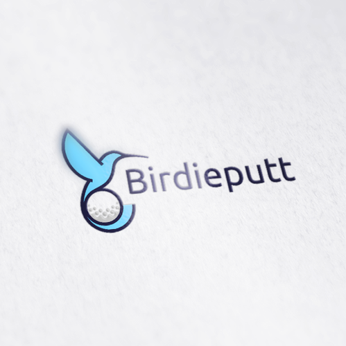 Golf design with the title 'Logo for Birdieputt'