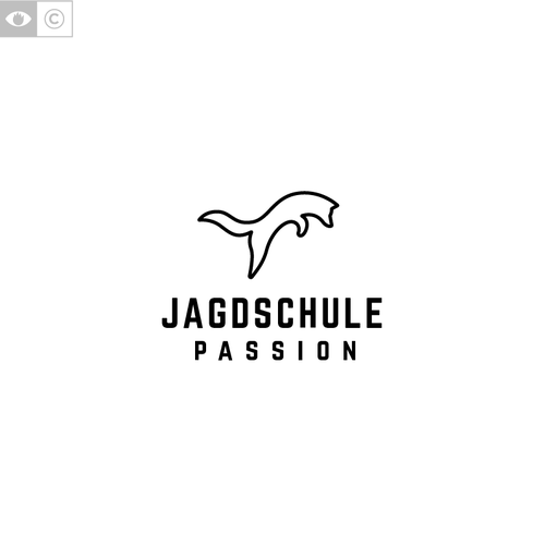 Hunting design with the title 'Jagdschule Passion'