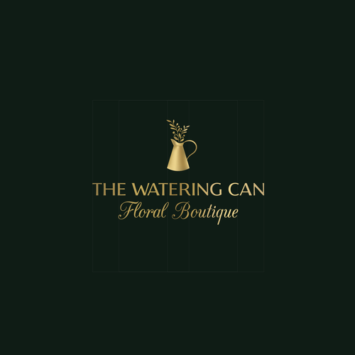 Classy logo with the title 'Logo | The Watering Can Floral Boutique'
