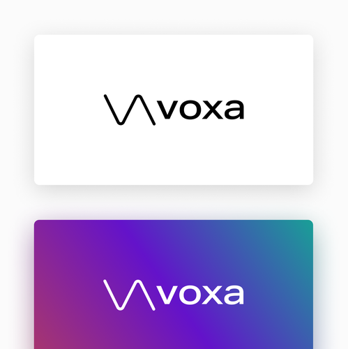 Corporate design logo with the title 'voxa - Logo'