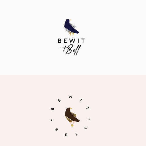 Digital logo with the title 'Lovely minimalist logo for Bewit + Bell - handmade gifts'