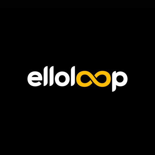 Student logo with the title 'elloloop - Logo Design'