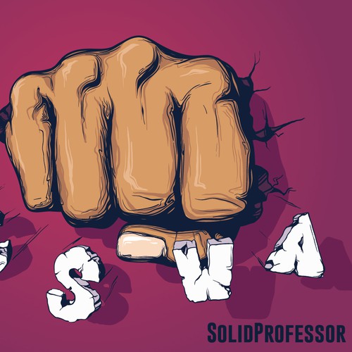 Fist design with the title 'Sticker for SolidProfessor'