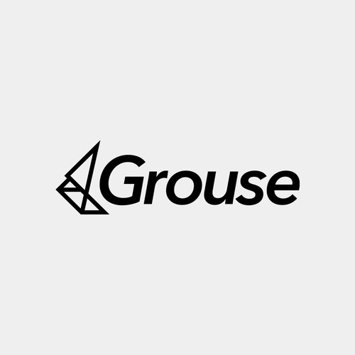 Portfolio logo with the title 'Grouse'